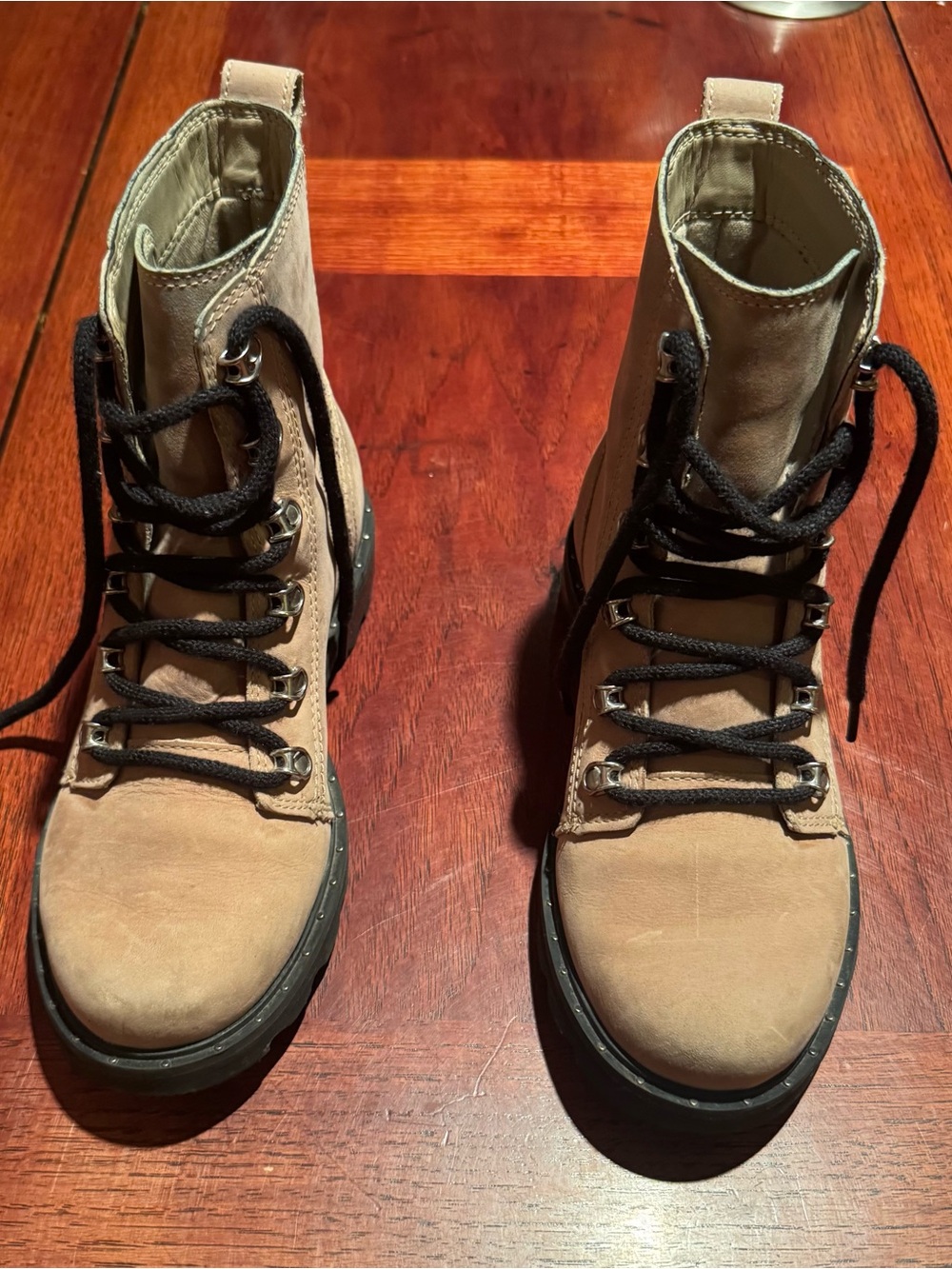 Sorel Lennox Waterproof Leather Combat Boots Women’s 7